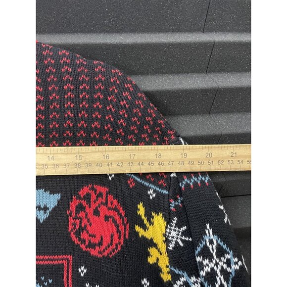 Game Of Thrones Sweater Men's Size XL Joy To The Realm Ugly Christmas Knit - Picture 9 of 11